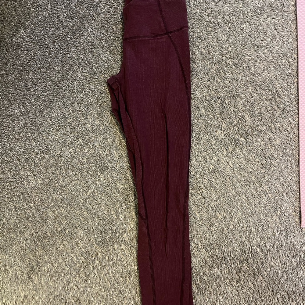 lululemon athletica Deep Red Leggings